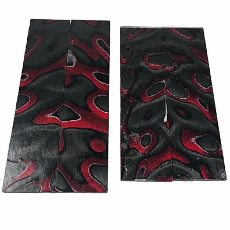 Red Candy Chatoyant Carbon Fiber - 5/32" x 1.3" x 5.4" -Seconds/Blems - Maker Material Supply