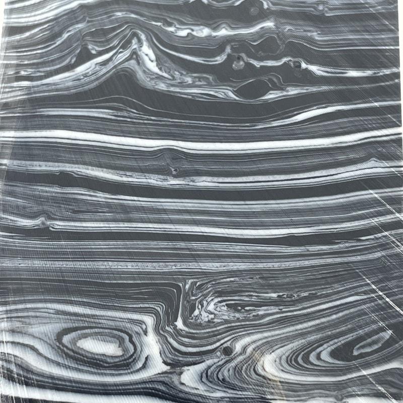 TruStone- Banded Black and White - 1.5" x 5.5" - 1 Piece - Maker Material Supply