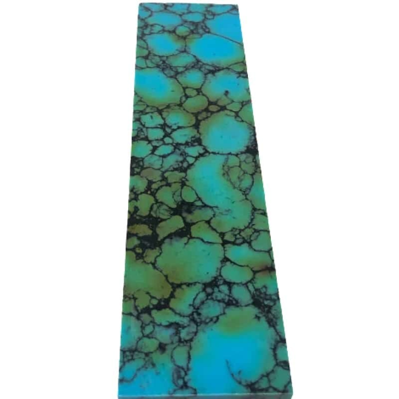 TruStone- Blue Dragon Skin w Brown Fade- 1.5" x 6" - 1 Piece - Maker Material Supply