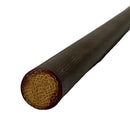 Vintage Rolled Linen Micarta Round Rod- 1/4" x 11 1/4" - Maker Material Supply